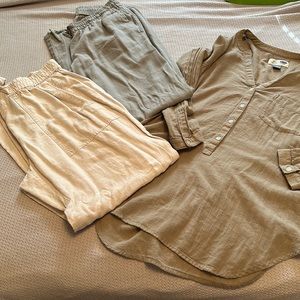 Linen pants and tunic